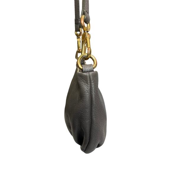 Marc by Marc Jacobs Classic Q Percy Crossbody Gray Pebbled Leather Bag
